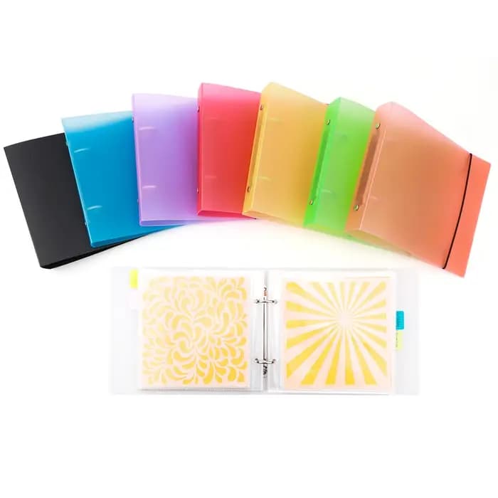 Organisateur de dossiers de rangement de pochoirs 6x6, classeur de rangement découpé et support de rangement de timbres, organisateur de pochoirs de cuisson, Scrapbooking
