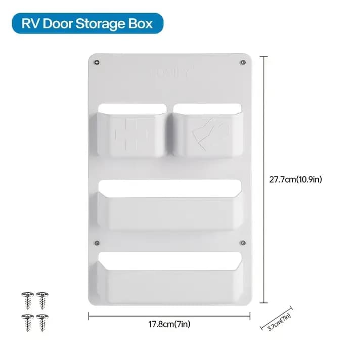 Compartiment de rangement pour porte de toilette de camping-car, poche pour étagère Kassett, boîte b