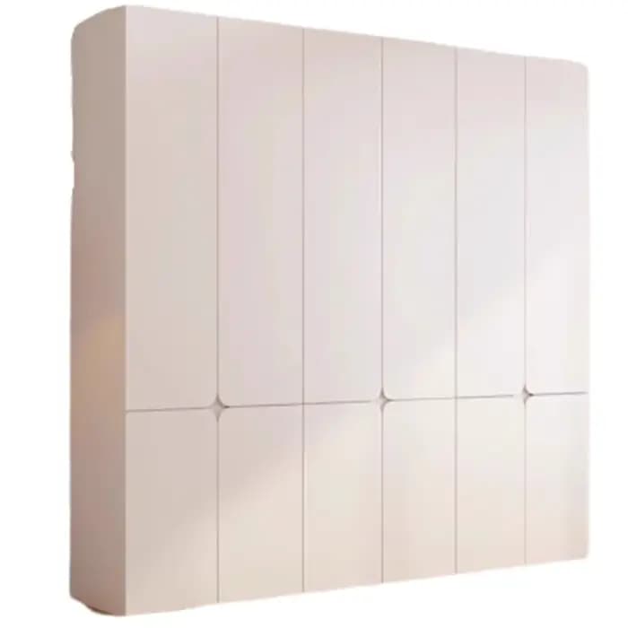 Armoire en bois massif rangement enfant chambre blanc