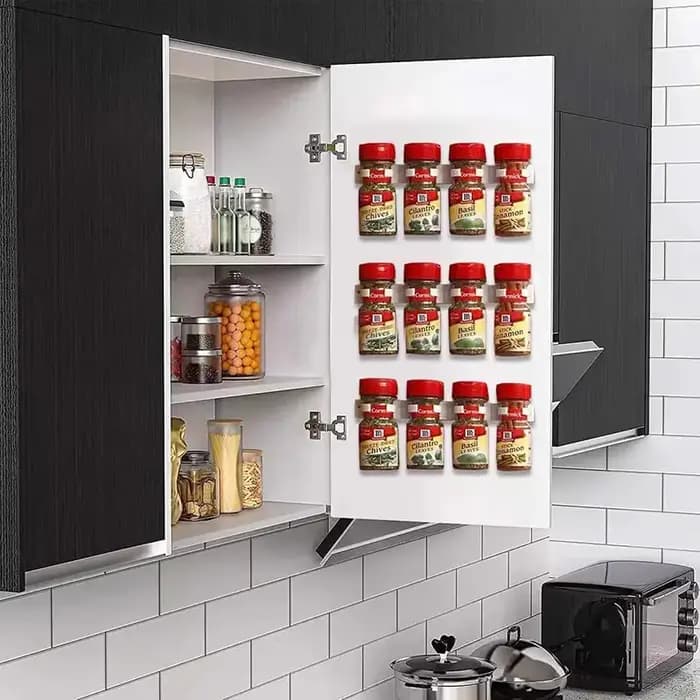 2 pcs/Set Blanc Rack De Stockage De Cuisine Assaisonnement
