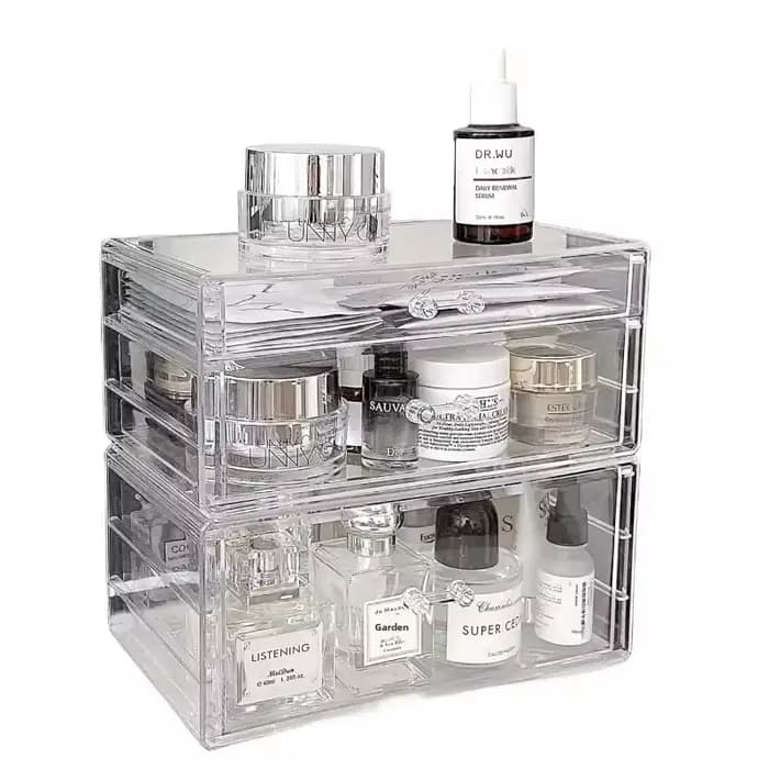 Boîte de rangement cosmétique de style tiroir pour bureau