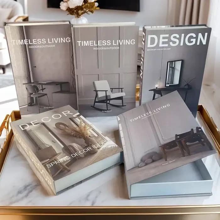 Boîte de rangement de faux livres de luxe Open Paris