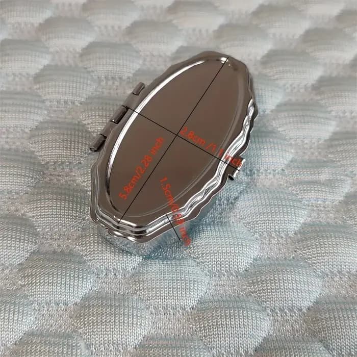 Boîte de rangement portable pour bijoux avec 2 compartiments