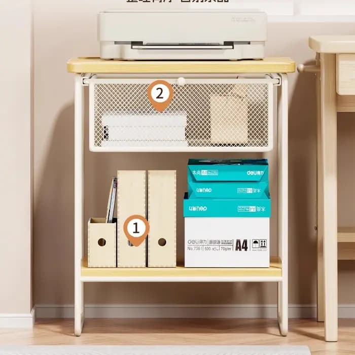 Support d'imprimante multifonctionnel avec porte-fichiers