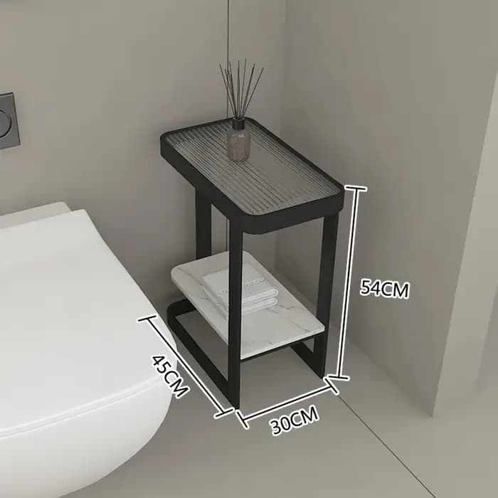 Étagère de rangement de salle de bain étroite