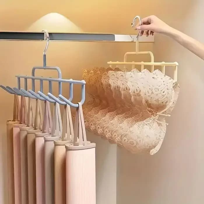 1 pièce Porte-chapeaux mural avec 8 crochets pour rangement de foulards