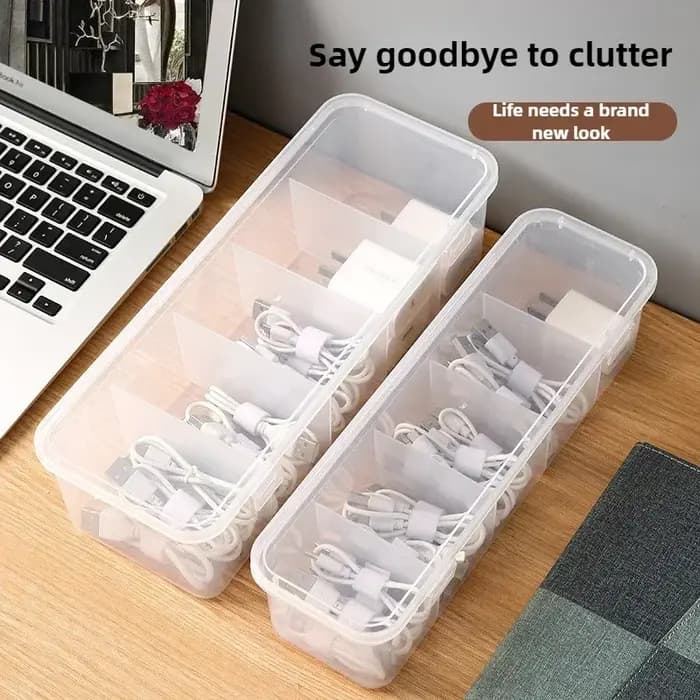 Organisateur de câbles de données Transparent