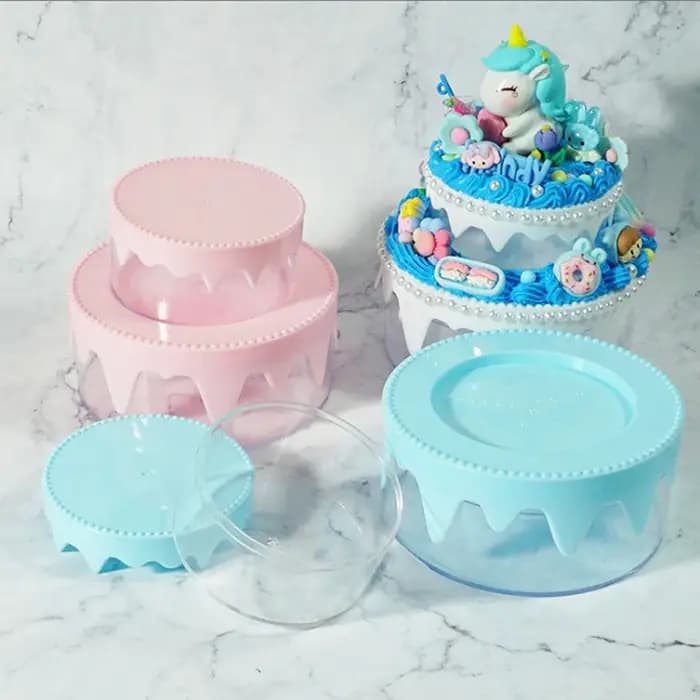 Boîte de rangement en plastique faite à la main pour enfants