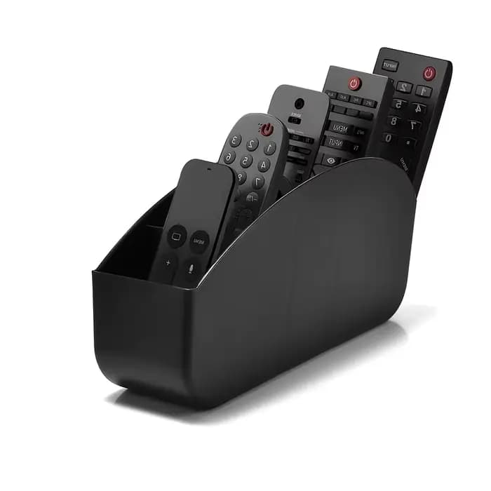 Boîte de rangement pour télécommandes avec 5 compartiments en plastique - Convient pour organiser le