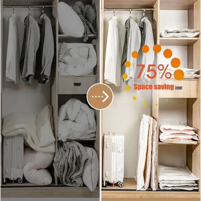 EvaluGT-Sacs de rangement sous vide pour vêtements
