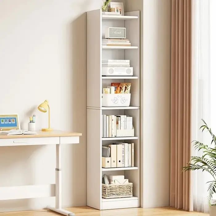 Étagère bibliothèque murale multi-niveaux pour salon