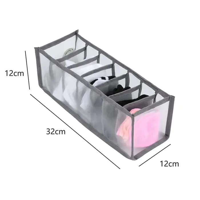 Boîte de rangement de sous-vêtements en tissu, boîte de tri de sous-vêtements, compartiment de chaus