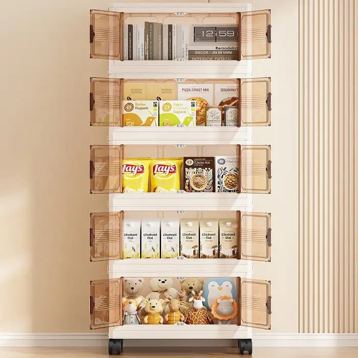 Boîte de rangement pliable en plastique de 55cm de largeur