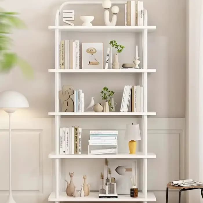 Bibliothèque de salon autoportante multicouche