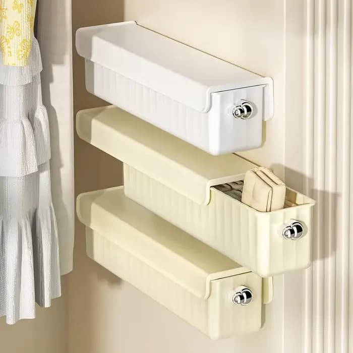 Organisateur mural pratique trois-en-un pour sous-vêtements et chaussettes