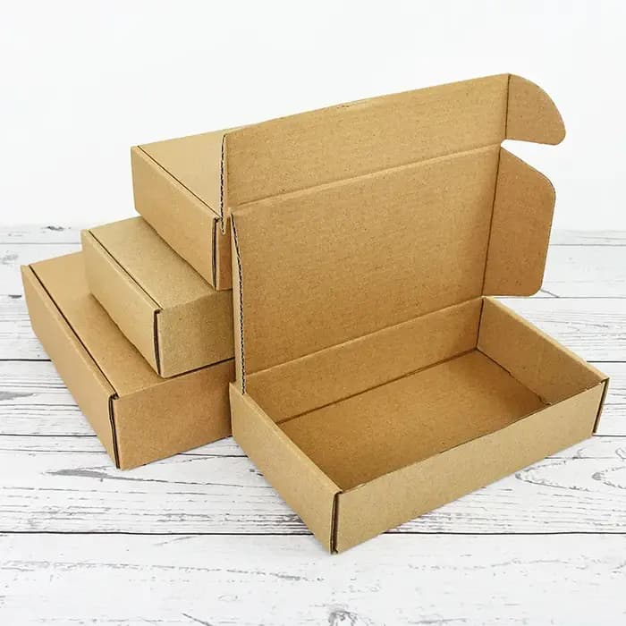Boîte-cadeau en papier Kraft brun multi-tailles