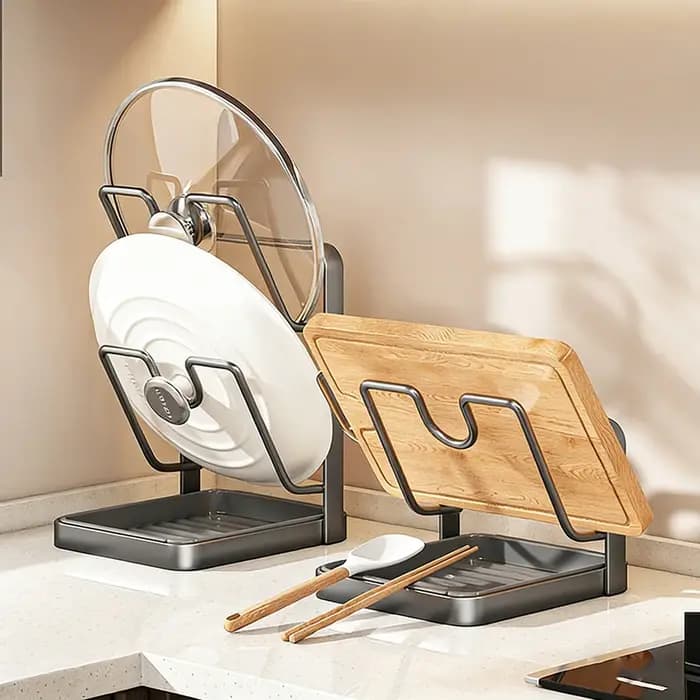 Support de rangement pour couvercle de casserole de cuisine