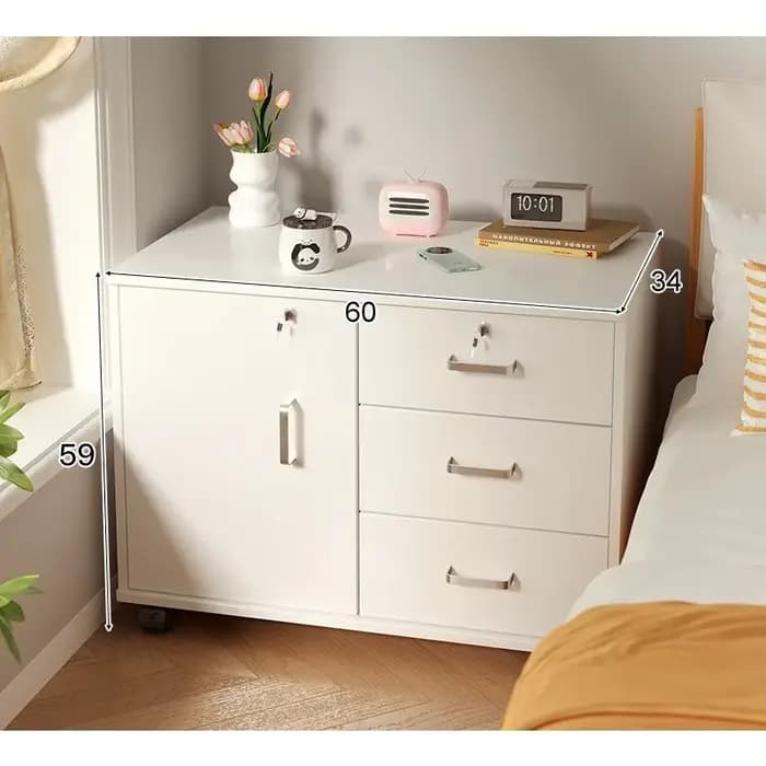 Armoire à dossiers amovible avec serrure