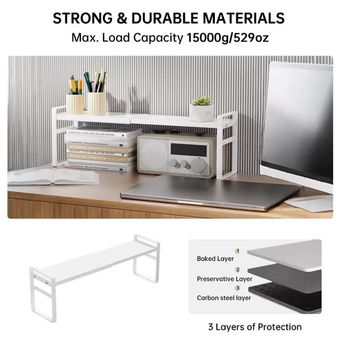 Support de rangement Ultra-étroit pour bureau