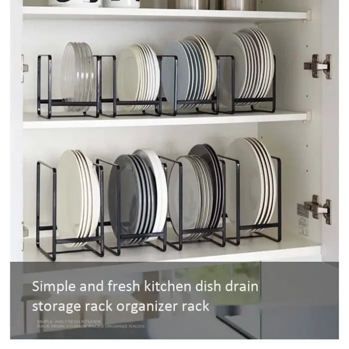Étagère de rangement superposée pour assiettes de cuisine