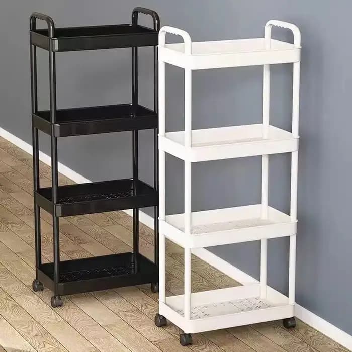 Petit chariot de rangement multi-niveaux mobile pour la maison