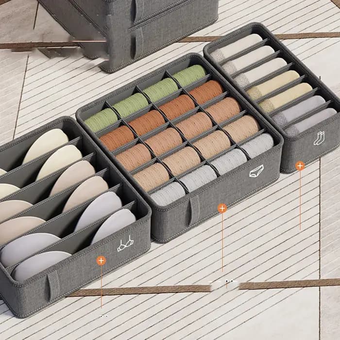 20/6/7/1 grilles Cation PP chaussette soutien-gorge pantalon simplicité organisateurs d'armoires et de tiroirs maison tri boîtes rangement organisateur boîte