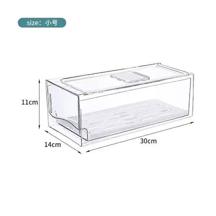 Boîte de rangement pour réfrigérateur de cuisine, type tiroir, boîte de conservation fraîche, œufs de qualité alimentaire, viande, aliments congelés, finition