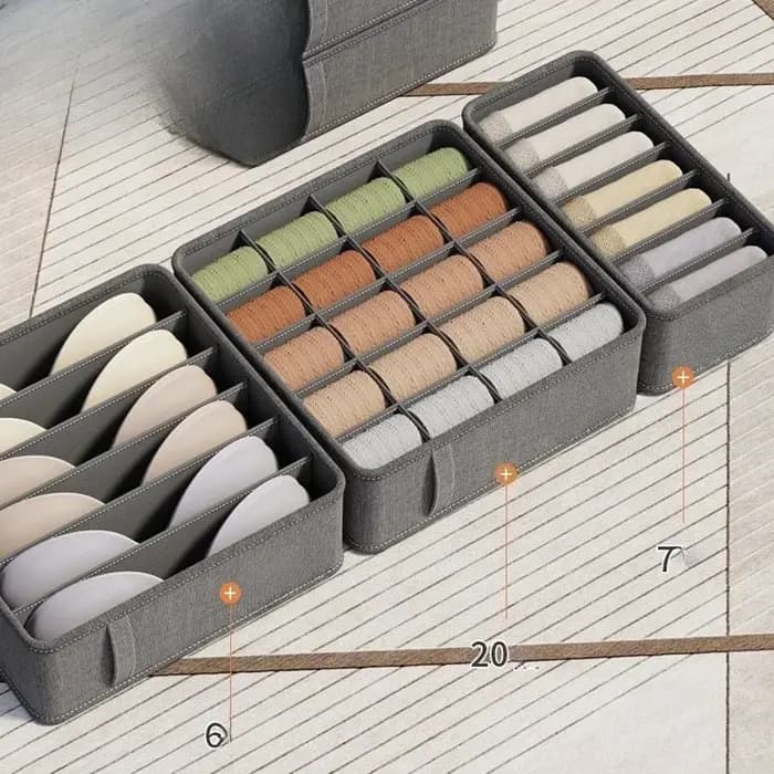 Boîte de rangement multifonctionnelle pour sous-vêtements et chaussettes
