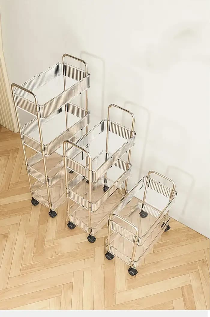 Étagère mobile sur roulettes