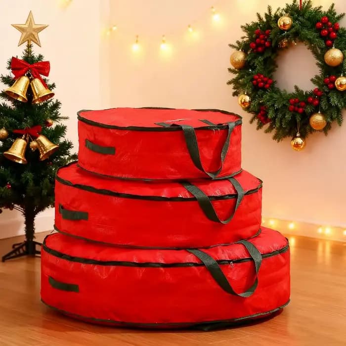 Sac de rangement de décorations de noël de grande capacité