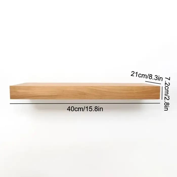 Étagère Murale Flottante Unie de Designer avec Compartiment Secret – Solution de Rangement Discrète – Meuble Dissimulé