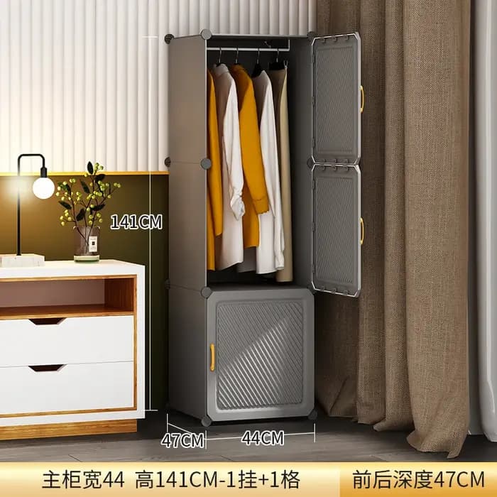 Petite armoire Portable détachable blanc esthétique pliant