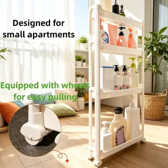 Organisateur de rangement étroit à 3 niveaux pour porte