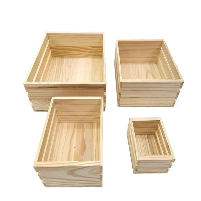 Boîte de rangement en bois