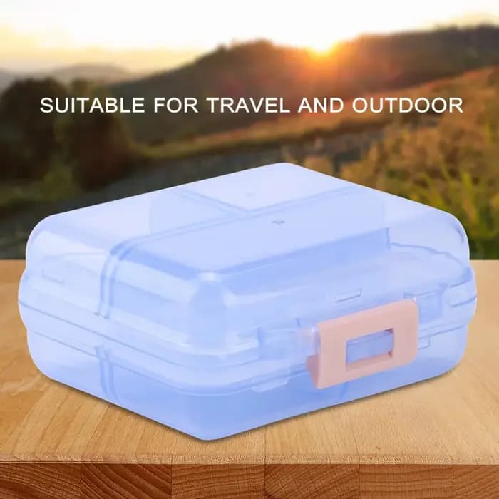 Boîte à pilules compacte à 7 compartiments, organiseur de médicaments portable avec couvercle hermétique durable