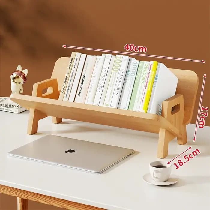 Bibliothèque de bureau en bois