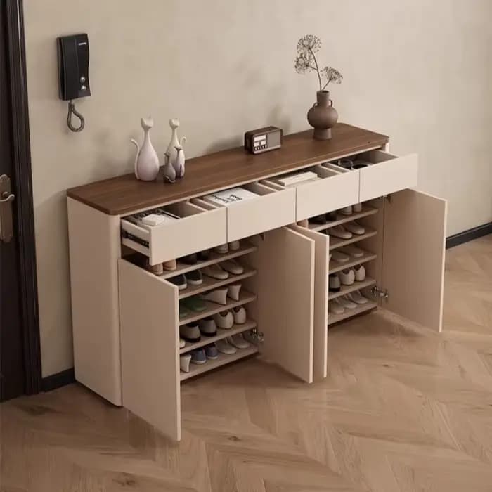 Organisateur d'entrée étagère à chaussures rangement blanc organisé armoires de salon gain de place Articulos Para El Hogar meubles de maison