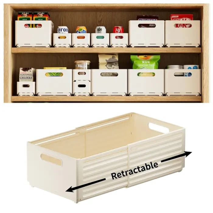 Boîte de rangement ajustable pour vêtements, organisateur de placard, organiseur de vêtements par catégories, bac de rangement pour armoire de cuisine, organisateur domestique