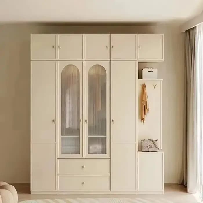 Armoire Moderne Élégante pour Vêtements Suspendus, Gain de Place, Idéale pour Chambre, Hôtel, Mobilier de Maison de Luxe