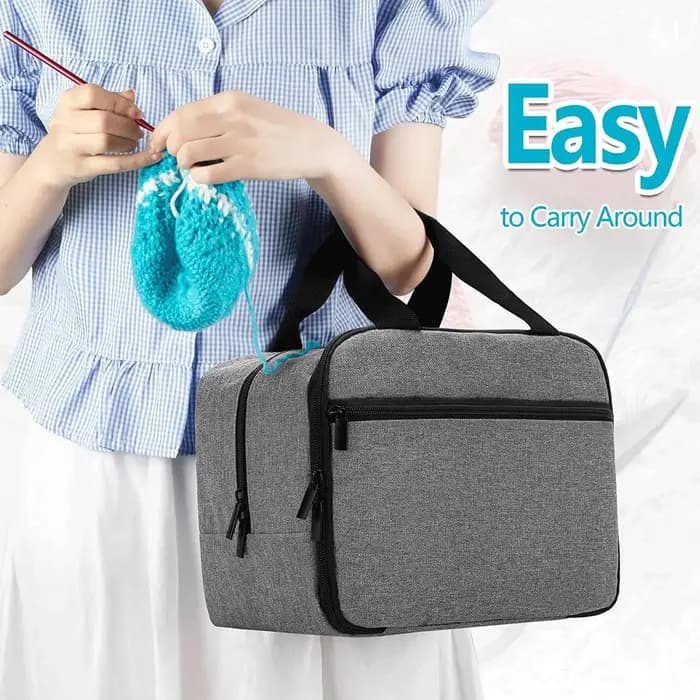 Sac de rangement portable pour tricot et crochet