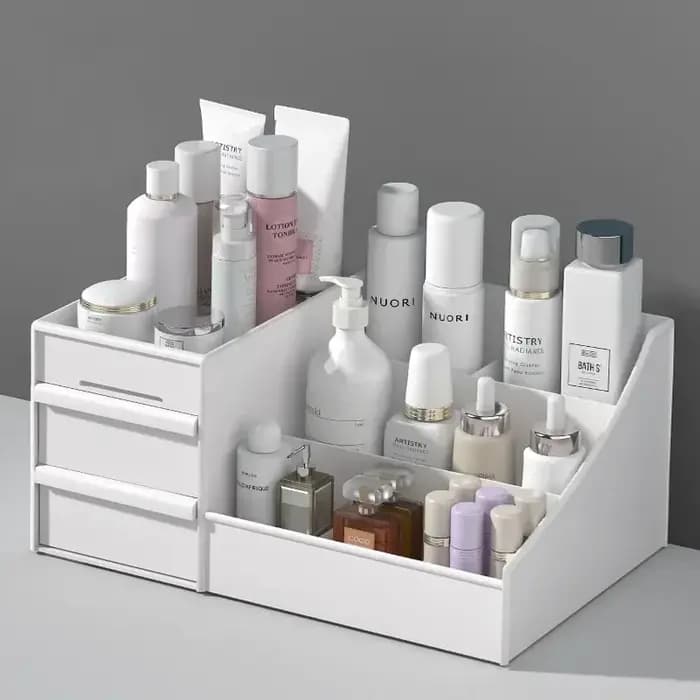 Boîte de rangement en plastique pour maquillage