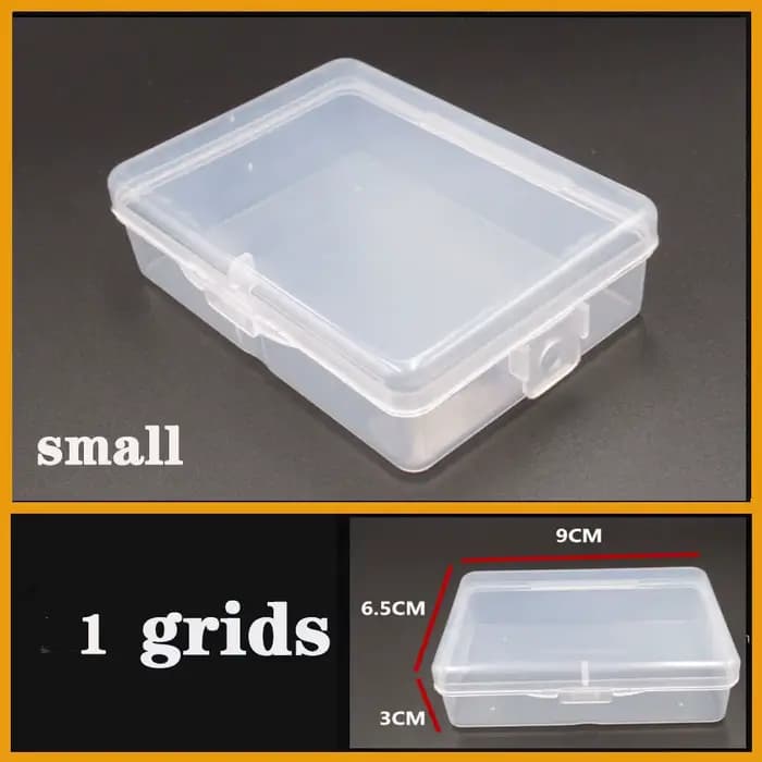 Mini boîte de rangement en plastique transparente