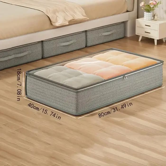 Grands boîtes de rangement sous le lit