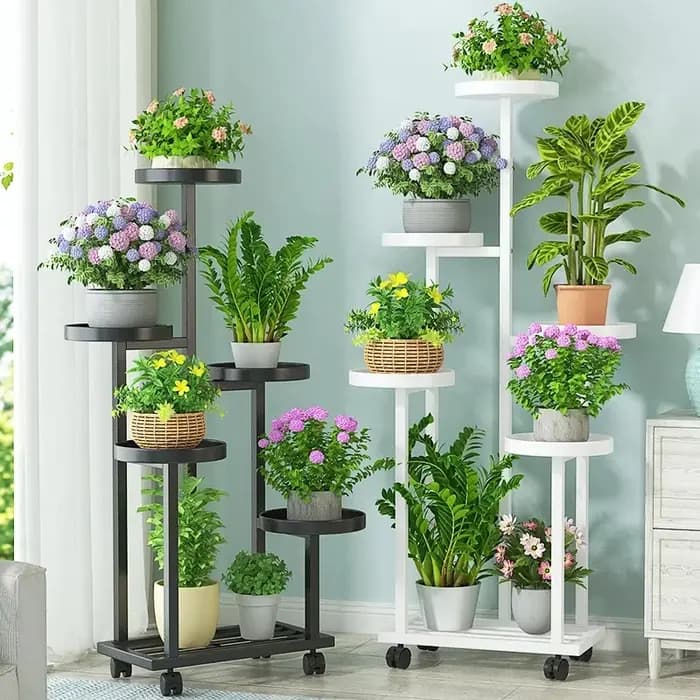 Support de pot de fleurs sur pied, support de fleurs flottant pour terrasse de jardin, décoration, mobilier de jardin extérieur, meubles de patio