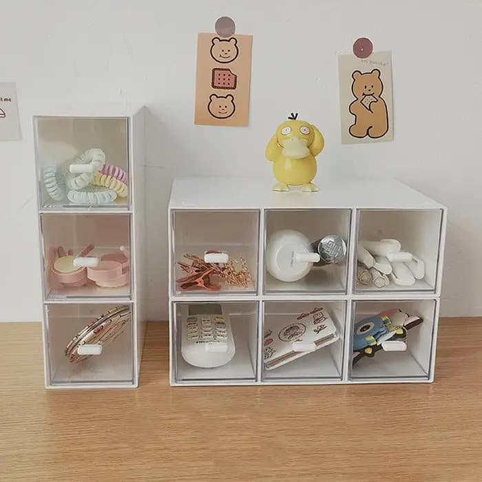 Boîte de rangement de sachets de thé à tiroir empilable