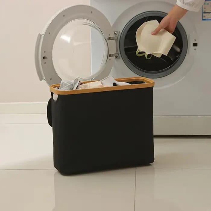 Panier de rangement pour papier toilette avec fenêtre transparente et couvercle