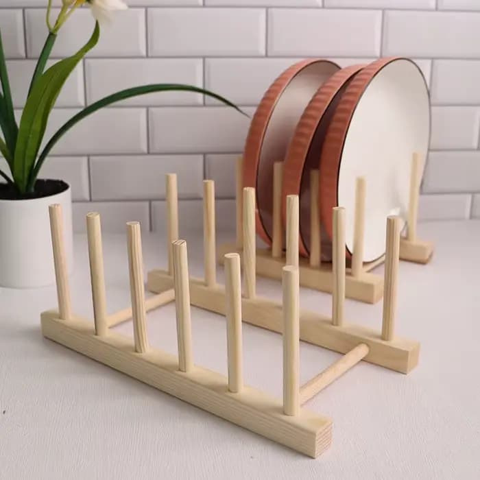 Étagère de rangement en bois pour cuisine