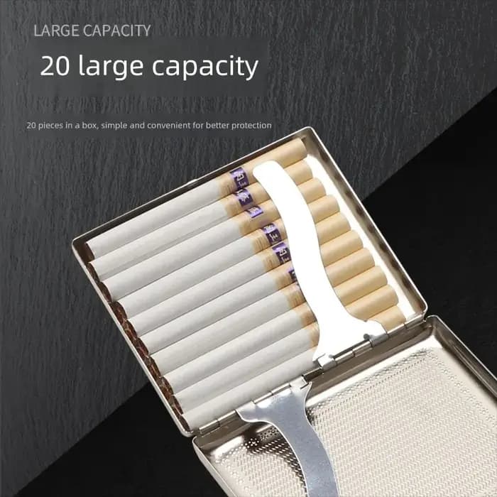 Nouvelle boîte à cigarettes en métal pour hommes avec 20