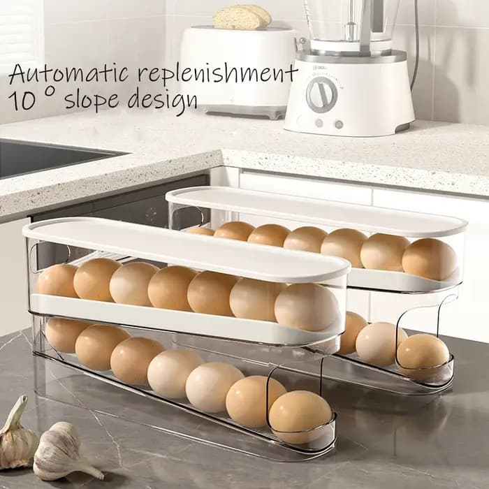 Distributeur d'œufs, support roulant automatique Double couche