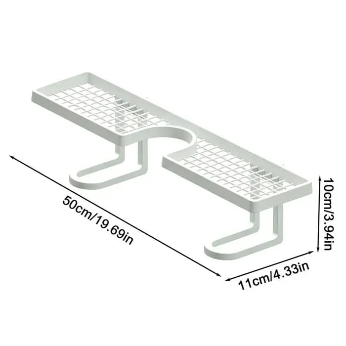 Étagère de salle de bain murale en U pour lavabo